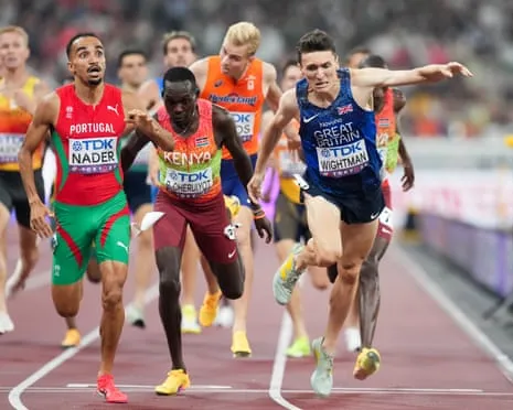 Britain's Jake Wightman Just Loses Out on Gold as Portugal's Isaac Nader Wins Dramatic 1500m Win